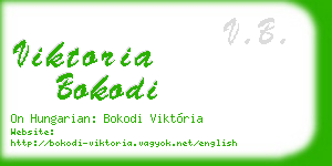viktoria bokodi business card